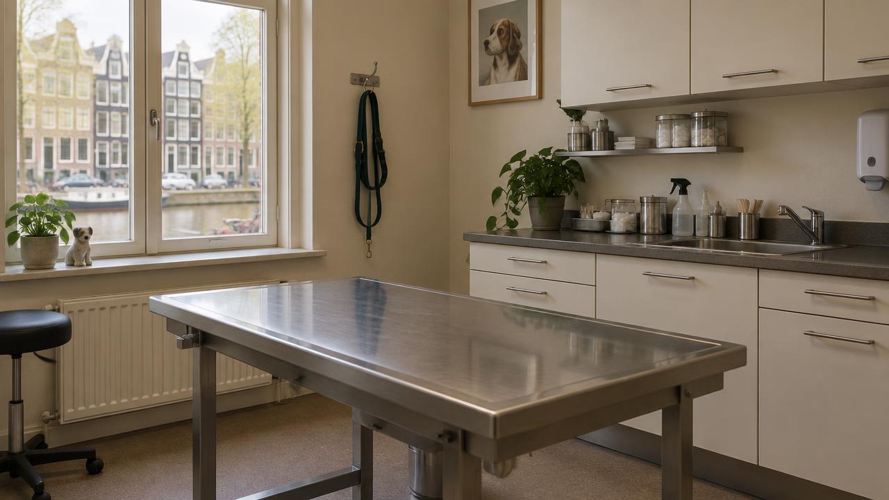Dierenartspraktijk in Amsterdam met wachtruimte